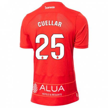 Kandiny Bambino Maglia Iván Cuéllar #25 Rosso Kit Gara Home 2023/24 Maglietta