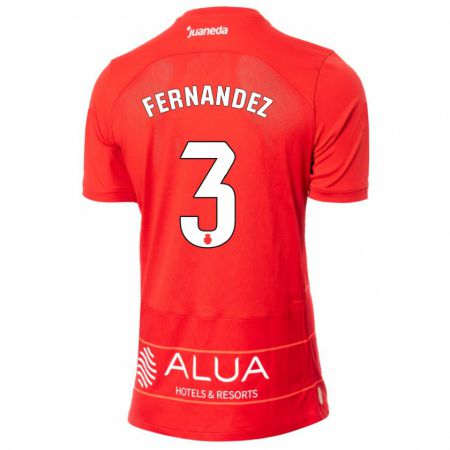 Kandiny Kinderen Marcos Fernández #3 Rood Thuisshirt Thuistenue 2023/24 T-Shirt België