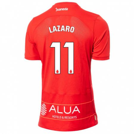 Kandiny Bambino Maglia Victor Lázaro #11 Rosso Kit Gara Home 2023/24 Maglietta