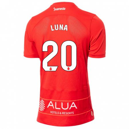 Kandiny Kinderen Daniel Luna #20 Rood Thuisshirt Thuistenue 2023/24 T-Shirt België