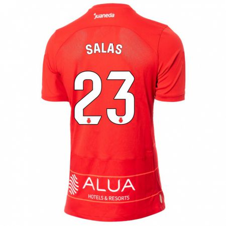 Kandiny Kinderen Jan Salas #23 Rood Thuisshirt Thuistenue 2023/24 T-Shirt België