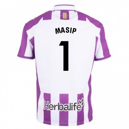 Kandiny Kinderen Jordi Masip #1 Paars Thuisshirt Thuistenue 2023/24 T-Shirt België