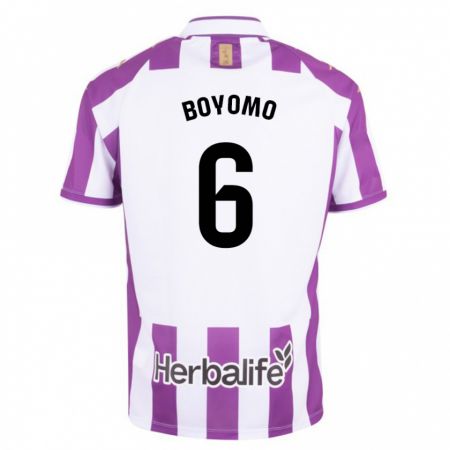 Kandiny Bambino Maglia Enzo Boyomo #6 Porpora Kit Gara Home 2023/24 Maglietta