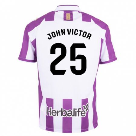 Kandiny Bambino Maglia John Victor #25 Porpora Kit Gara Home 2023/24 Maglietta