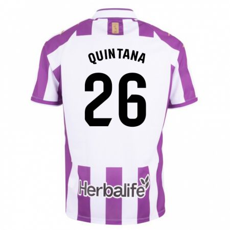 Kandiny Bambino Maglia Alberto Quintana #26 Porpora Kit Gara Home 2023/24 Maglietta