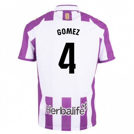 Kandiny Bambino Maglia Adrián Gómez #4 Porpora Kit Gara Home 2023/24 Maglietta