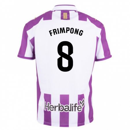 Kandiny Bambino Maglia Eugene Frimpong #8 Porpora Kit Gara Home 2023/24 Maglietta