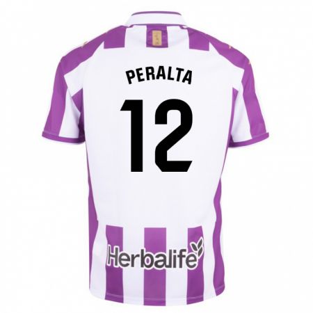 Kandiny Bambino Maglia Fernando Peralta #12 Porpora Kit Gara Home 2023/24 Maglietta