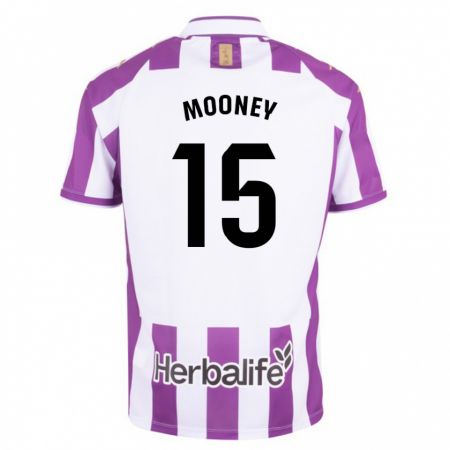 Kandiny Dzieci Fionn Mooney #15 Purpurowy Domowa Koszulka 2023/24 Koszulki Klubowe