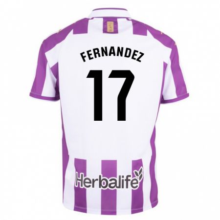 Kandiny Kinderen Dani Fernández #17 Paars Thuisshirt Thuistenue 2023/24 T-Shirt België