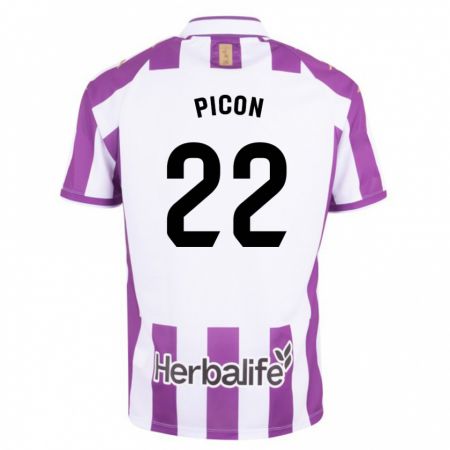 Kandiny Kinderen Pablo Picón #22 Paars Thuisshirt Thuistenue 2023/24 T-Shirt België