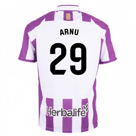 Kandiny Kinderen Adrián Arnu #29 Paars Thuisshirt Thuistenue 2023/24 T-Shirt België