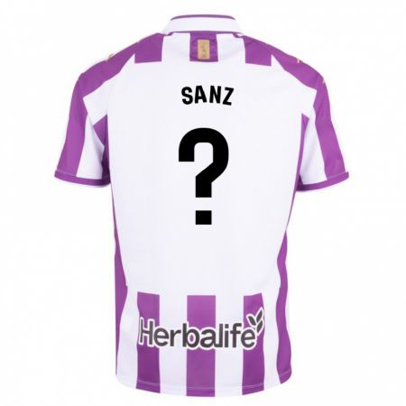 Kandiny Bambino Maglia David Sanz #0 Porpora Kit Gara Home 2023/24 Maglietta