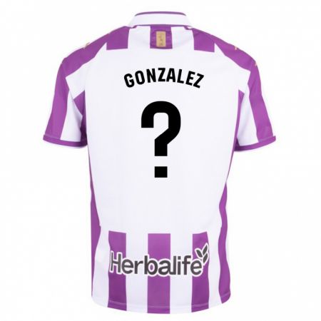 Kandiny Bambino Maglia Santi González #0 Porpora Kit Gara Home 2023/24 Maglietta