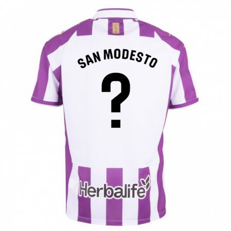 Kandiny Bambino Maglia Hugo San Modesto #0 Porpora Kit Gara Home 2023/24 Maglietta