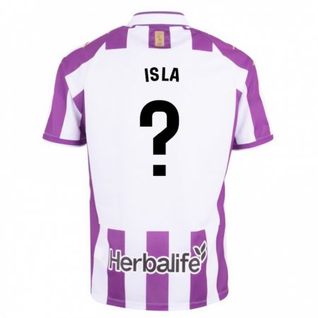 Kandiny Bambino Maglia Cristian Isla #0 Porpora Kit Gara Home 2023/24 Maglietta