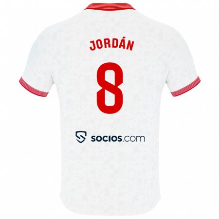 Kandiny Niño Camiseta Joan Jordán #8 Blanco 1ª Equipación 2023/24 La Camisa México