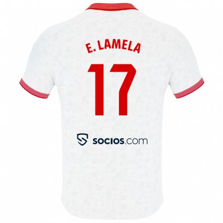 Kandiny Kinderen Erik Lamela #17 Wit Thuisshirt Thuistenue 2023/24 T-Shirt België