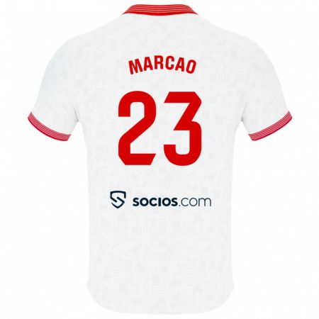 Kandiny Bambino Maglia Marcão #23 Bianco Kit Gara Home 2023/24 Maglietta