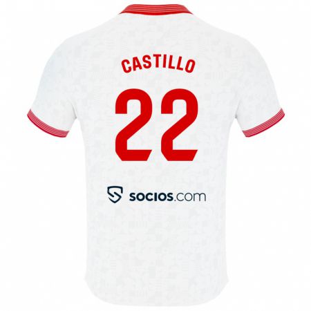 Kandiny Niño Camiseta José Castillo #22 Blanco 1ª Equipación 2023/24 La Camisa México