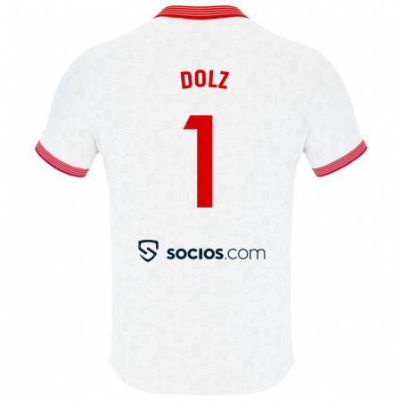 Kandiny Niño Camiseta Marc Dolz #1 Blanco 1ª Equipación 2023/24 La Camisa México