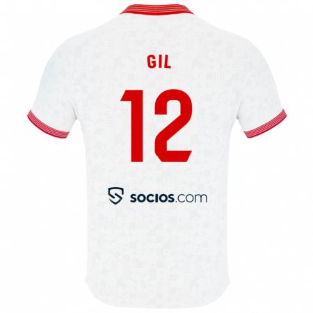 Kandiny Niño Camiseta Dani Gil #12 Blanco 1ª Equipación 2023/24 La Camisa México