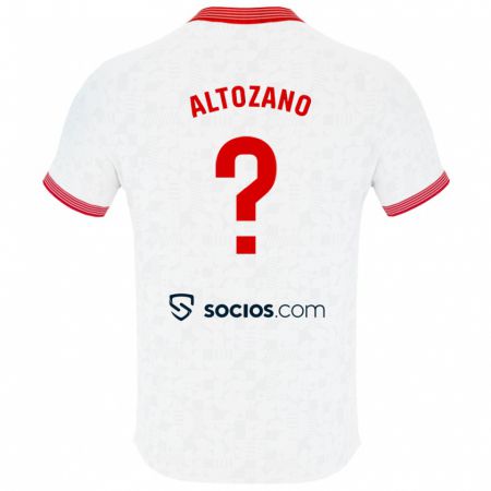 Kandiny Bambino Maglia Edu Altozano #0 Bianco Kit Gara Home 2023/24 Maglietta