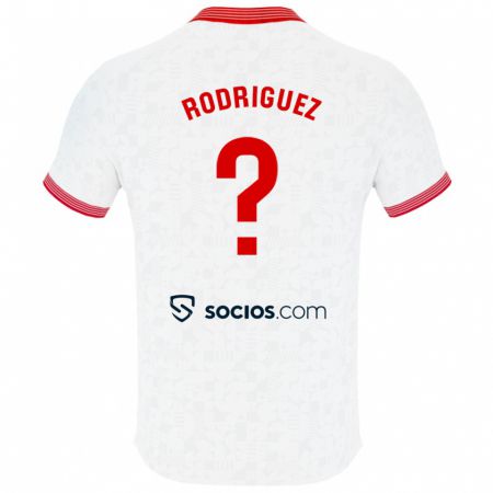 Kandiny Bambino Maglia Ángel Rodríguez #0 Bianco Kit Gara Home 2023/24 Maglietta