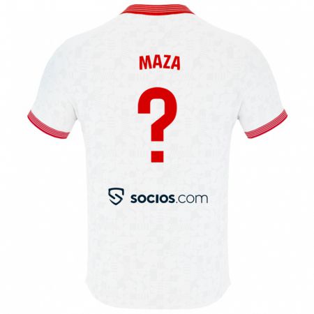 Kandiny Niño Camiseta Manuel Maza #0 Blanco 1ª Equipación 2023/24 La Camisa México