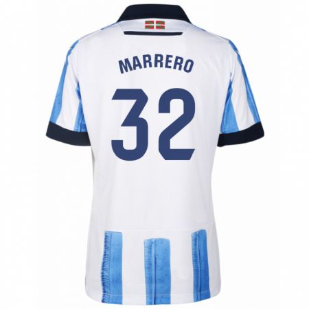 Kandiny Kinder Unai Marrero #32 Blau Weiss Heimtrikot Trikot 2023/24 T-Shirt Österreich