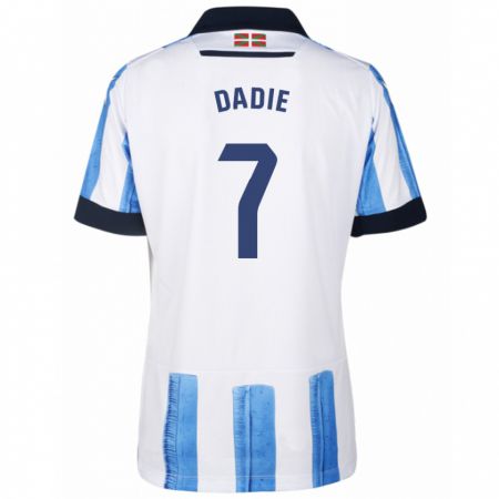 Kandiny Bambino Maglia Alberto Dadie #7 Blu Bianco Kit Gara Home 2023/24 Maglietta