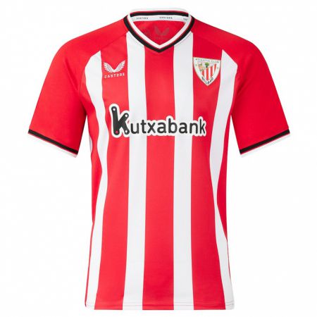 Kandiny Kinderen Nerea Nevado Gómez #17 Rood Thuisshirt Thuistenue 2023/24 T-Shirt België