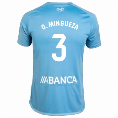 Kandiny Bambino Maglia Óscar Mingueza #3 Blu Kit Gara Home 2023/24 Maglietta