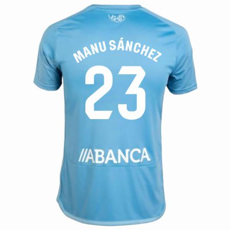 Kandiny Bambino Maglia Manu Sánchez #23 Blu Kit Gara Home 2023/24 Maglietta