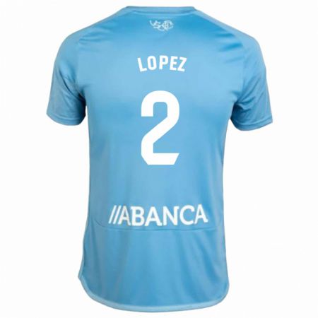 Kandiny Bambino Maglia Iván López #2 Blu Kit Gara Home 2023/24 Maglietta