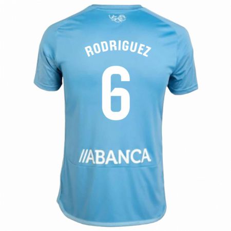 Kandiny Kinder Damián Rodríguez #6 Blau Heimtrikot Trikot 2023/24 T-Shirt Österreich