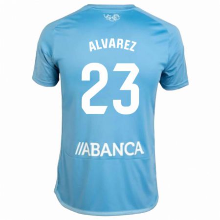 Kandiny Kinderen Hugo Álvarez #23 Blauw Thuisshirt Thuistenue 2023/24 T-Shirt België