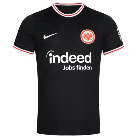 Kandiny Bambino Maglia Sidney Raebiger #37 Nero Kit Gara Away 2023/24 Maglietta