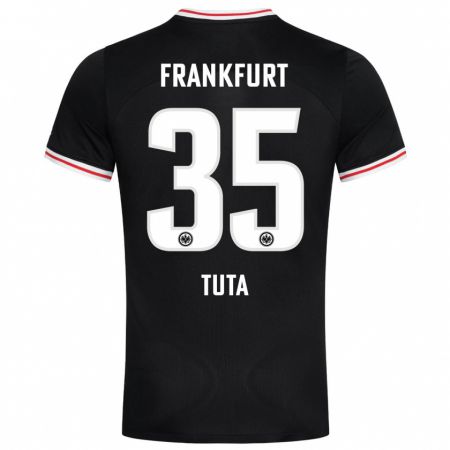 Kandiny Kinder Tuta #35 Schwarz Auswärtstrikot Trikot 2023/24 T-Shirt Österreich