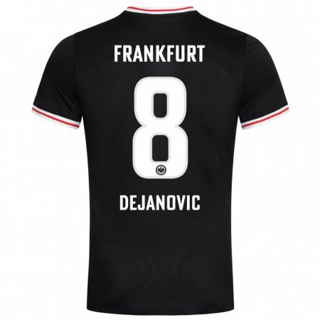 Kandiny Kinderen Daniel Dejanovic #8 Zwart Uitshirt Uittenue 2023/24 T-Shirt België