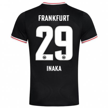 Kandiny Bambino Maglia Arthur Inaka #29 Nero Kit Gara Away 2023/24 Maglietta