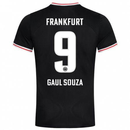 Kandiny Kinder Alessandro Gaul Souza #9 Schwarz Auswärtstrikot Trikot 2023/24 T-Shirt Österreich