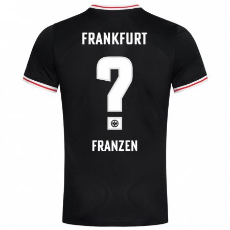 Kandiny Kinder Marlon Franzen #0 Schwarz Auswärtstrikot Trikot 2023/24 T-Shirt Österreich