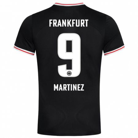 Kandiny Kinder Shekiera Martínez #9 Schwarz Auswärtstrikot Trikot 2023/24 T-Shirt Österreich