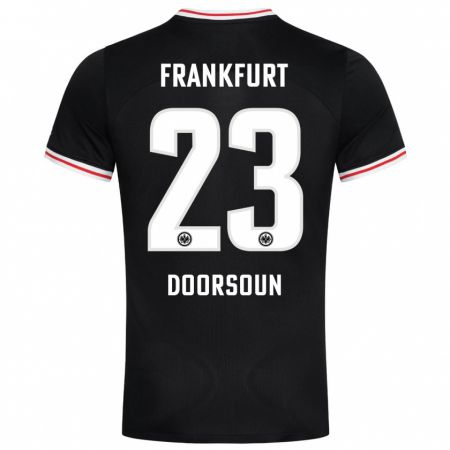 Kandiny Kinder Sara Doorsoun-Khajeh #23 Schwarz Auswärtstrikot Trikot 2023/24 T-Shirt Österreich