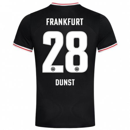 Kandiny Bambino Maglia Barbara Dunst #28 Nero Kit Gara Away 2023/24 Maglietta