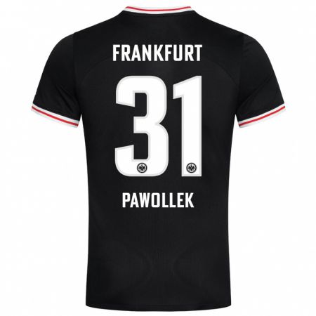 Kandiny Bambino Maglia Tanja Pawollek #31 Nero Kit Gara Away 2023/24 Maglietta