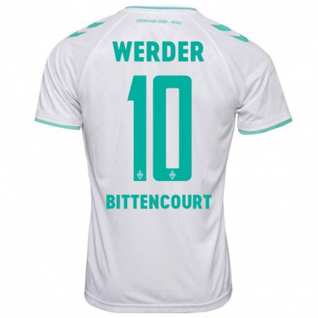 Kandiny Bambino Maglia Leonardo Bittencourt #10 Bianco Kit Gara Away 2023/24 Maglietta