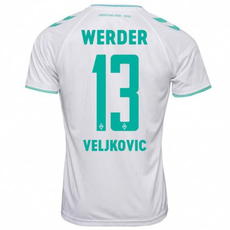 Kandiny Kinderen Milos Veljkovic #13 Wit Uitshirt Uittenue 2023/24 T-Shirt België