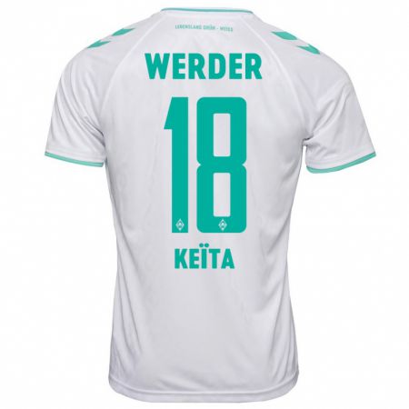 Kandiny Kinder Naby Keïta #18 Weiß Auswärtstrikot Trikot 2023/24 T-Shirt Österreich